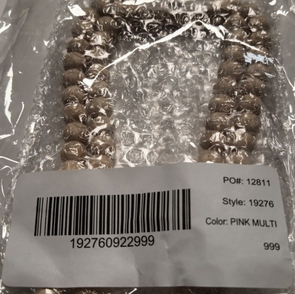 COLDWATER CREEK PINK MULTI BEADED NECKLACE - Picture 6 of 6